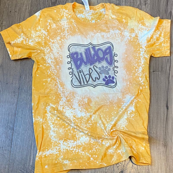 Bleached Bulldog Vibes Unisex Tee - XS - Clothing