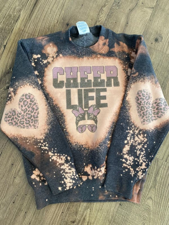 Bleached Girls Cheer Life Crew Sweatshirt - Small - 
