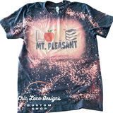 Bleached Love Mt Pleasant Tee - Youth Small / Navy