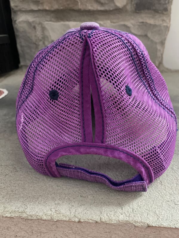Ponytail Trucker Hat Back