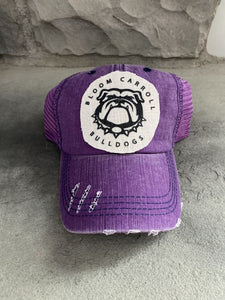 Bloom Carrol Bulldogs Ponytail Trucker Hat