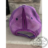 Ponytail Trucker Hat Back