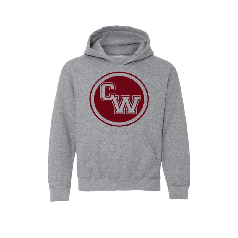 CW Youth Hood Sweatshirt - XS / Graphite Heather -