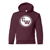 CW Youth Hood Sweatshirt - XS / Maroon - Sweatshirt