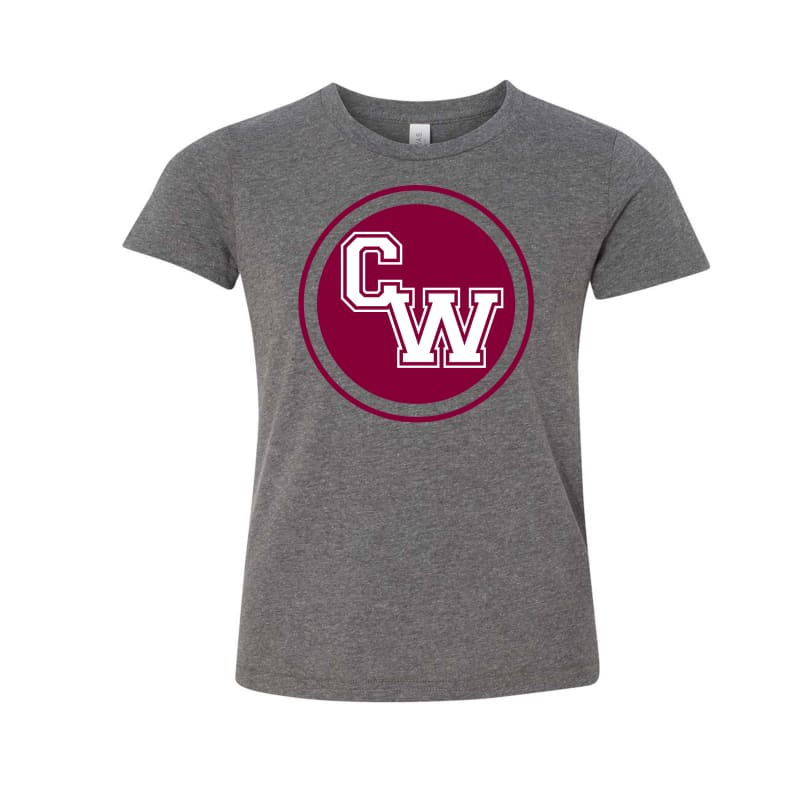 CW Youth Short Sleeve Tee - Small / Deep Heather - Clothing