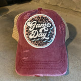 Game Day Ponytail Trucker Hat - Maroon - Trucker Hats