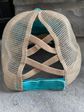 Lake Life Criss Cross Ponytail Hat - Trucker Hats