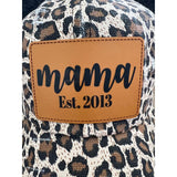 Mama Custom Leather Patch Hat - Trucker Hats
