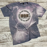 Mom Mode Bleached Tee - XS / Blue - Clothing