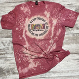 Mom Mode Bleached Tee - XS / Red - Clothing