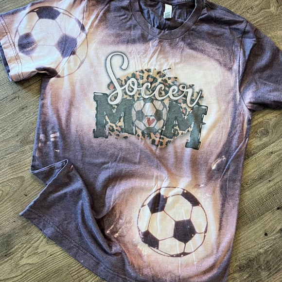 Navy Bleached Soccer Mom Tee - Small - Clothing