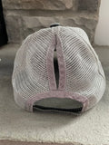Soccer Mom Charcoal Ponytail Trucker Hat - Trucker Hats