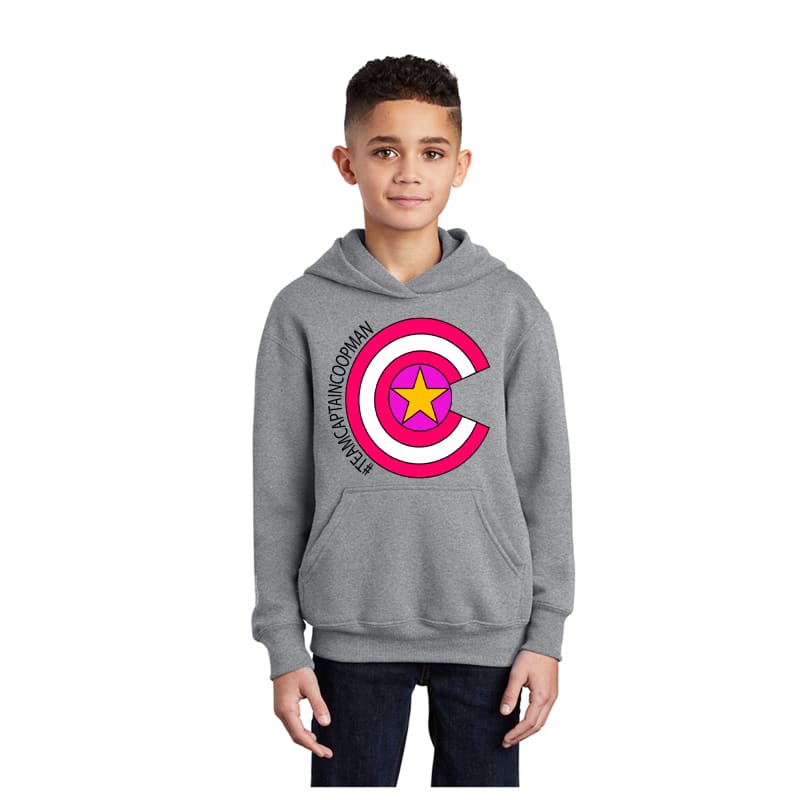 Team Captain Coopman Hood - Youth Small / Gray - Clothing