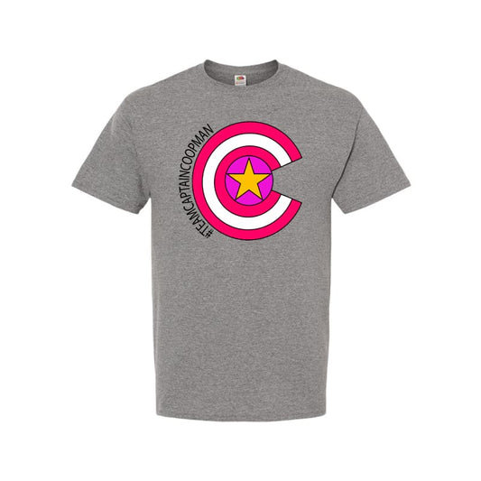 Team Captain Coopman Tee - Youth Small / Gray - Clothing