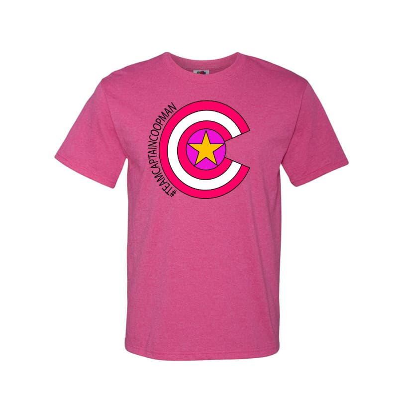 Team Captain Coopman Tee - Youth Small / Pink - Clothing