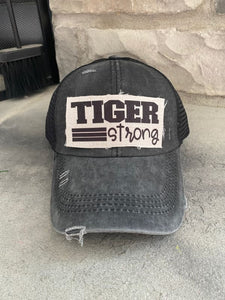 Tiger Strong Ponytail Hat - One Size / Leopard - Trucker 