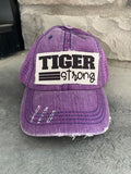 Tiger Strong Ponytail Hat - One Size / Purple - Trucker Hats