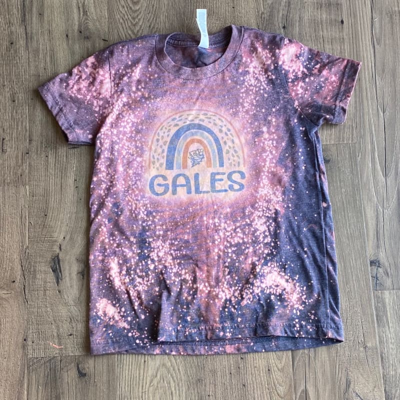 Youth Bleached Rainbow Gales Tee - Youth Small - Clothing